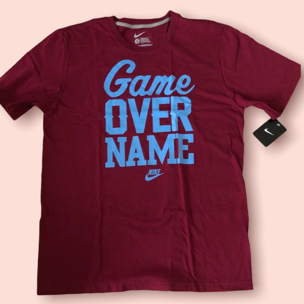 Nike Mens Tee (Game Over Name) ~~ sz L
